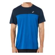 Race T-shirt Asics , Blue , Heren