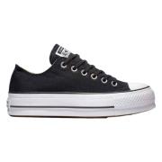 Chuck Taylor All Star Platform Ox Sneakers Converse , Black , Dames