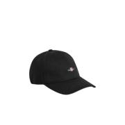 Stijlvolle Unisex Shield Cap Gant , Black , Heren