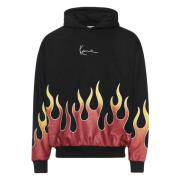 Flame Os Jacket Karl Kani , Black , Heren