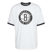 NBA Brooklyn Nets Team Logo Mesh Os T-shirt New Era , White , Heren