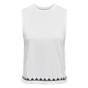 Tank Top Only , White , Dames