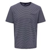 Regular Fit Round Neck T-Shirt Only & Sons , Blue , Heren