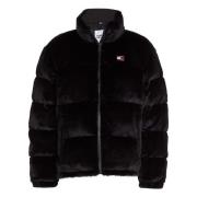 Faux Fur Jacket Tommy Jeans , Black , Dames