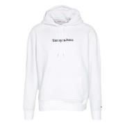 Hoodie Tommy Jeans , White , Heren