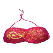 Paisley Sequin Embellished Badkleding Bandeau Twinset , Pink , Dames