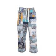 Kleurrijke Patchwork Straight Leg Broek Karu Research , Multicolor , H...