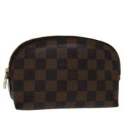 Pre-owned Canvas pouches Louis Vuitton Vintage , Brown , Dames