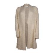 Beige Wolmix Cardigan Jurk Alpha Studio , Beige , Dames