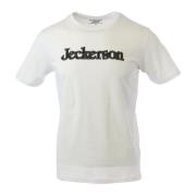 Wit Print Korte Mouw T-shirt Jeckerson , White , Heren