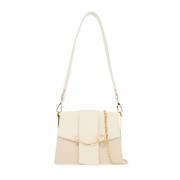 Cirkelgesp Leren Crossbody Tas Strathberry , White , Dames