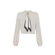 Stijlvolle Blouses Collectie Elisabetta Franchi , Beige , Dames