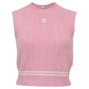 Pre-owned Fabric tops Chanel Vintage , Pink , Dames