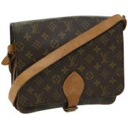 Pre-owned Canvas shoulder-bags Louis Vuitton Vintage , Brown , Dames