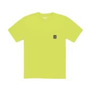 Katoenen T-shirt met Logo Zakje RefrigiWear , Yellow , Heren