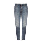 Cool Guy Donkerblauwe Ripped Jeans Dsquared2 , Blue , Heren