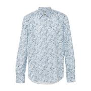 Blauw Bloemenprint Overhemd Paul Smith , Blue , Heren