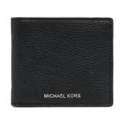 Zwarte Billfold Portemonnee voor Mannen Michael Kors , Black , Heren