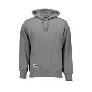 Grijze Geborduurde Hoodie Superdry , Gray , Heren