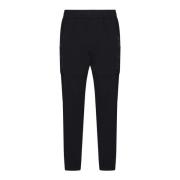 Zwarte Metropolis Broek met Logo Print C.p. Company , Black , Heren