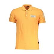 Luxe Polo Shirt met Contrastdetails Napapijri , Orange , Heren