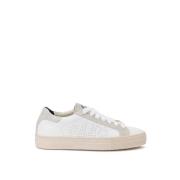 Witte Leren Thea Sneakers P448 , White , Dames