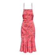 Bloemenpatroon jurk Ganni , Pink , Dames