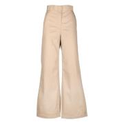 Beige Broek - Regular Fit - Geschikt voor Koud Weer Palm Angels , Beig...