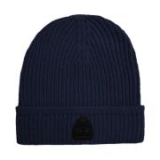 Heren Acryl Logo Beanie Muts La Martina , Blue , Heren