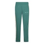 Groene Trackbroek met Geborduurd Logo Palm Angels , Green , Heren