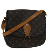 Pre-owned Canvas shoulder-bags Louis Vuitton Vintage , Brown , Dames