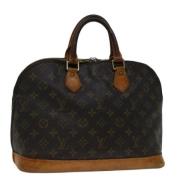 Pre-owned Canvas handbags Louis Vuitton Vintage , Brown , Dames