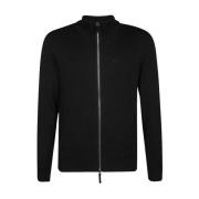 Zwarte Katoenen Rits Cardigan Herfst/Winter Mannen Armani Exchange , B...