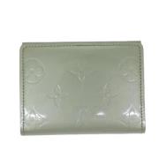 Pre-owned Leather wallets Louis Vuitton Vintage , Green , Dames