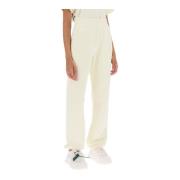 Joggers met flock-logo Off White , Beige , Dames