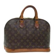 Pre-owned Canvas handbags Louis Vuitton Vintage , Brown , Dames