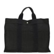 Pre-owned Canvas totes Hermès Vintage , Gray , Dames