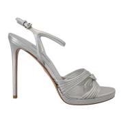 Zilveren Stiletto Hak Sandalen Prada , Gray , Dames