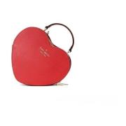 Studded Crossbody Tas met Spade Jacquard Kate Spade , Red , Dames