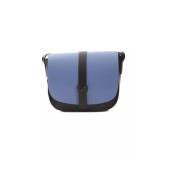 Blauwe Leren Crossbody Tas Pompei Donatella , Blue , Dames