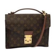 Pre-owned Canvas handbags Louis Vuitton Vintage , Brown , Dames