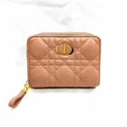 Pre-owned Canvas wallets Dior Vintage , Pink , Dames