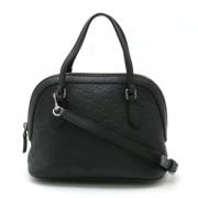 Pre-owned Leather gucci-bags Gucci Vintage , Black , Dames