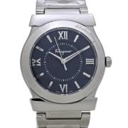 Pre-owned Stainless Steel watches Salvatore Ferragamo Pre-owned , Blac...