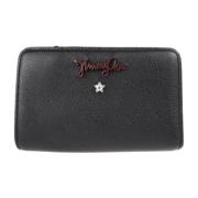 Pre-owned Leather wallets Jimmy Choo Pre-owned , Black , Dames