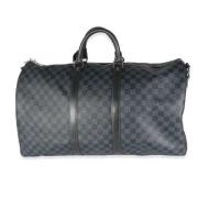 Pre-owned Canvas handbags Louis Vuitton Vintage , Black , Dames