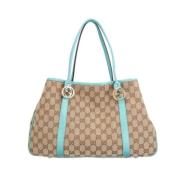 Pre-owned Canvas gucci-bags Gucci Vintage , Beige , Dames