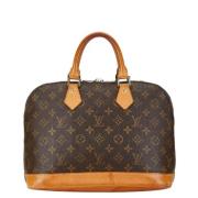 Pre-owned Canvas handbags Louis Vuitton Vintage , Brown , Dames