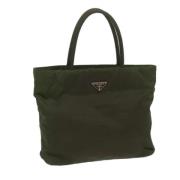 Pre-owned Nylon totes Prada Vintage , Green , Dames