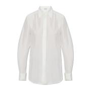 Zijden overhemd Burberry , White , Dames